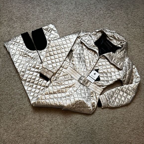 Cordova Women's Ski Suit The Courmayeur belted quilted ski suit NWT SMALL - Picture 10 of 16
